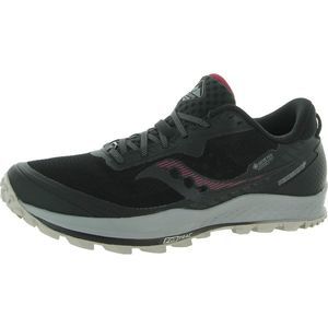 Saucony Womens Peregrine 11 Gtx Black Mesh Gym Running Shoes Sneakers NWT